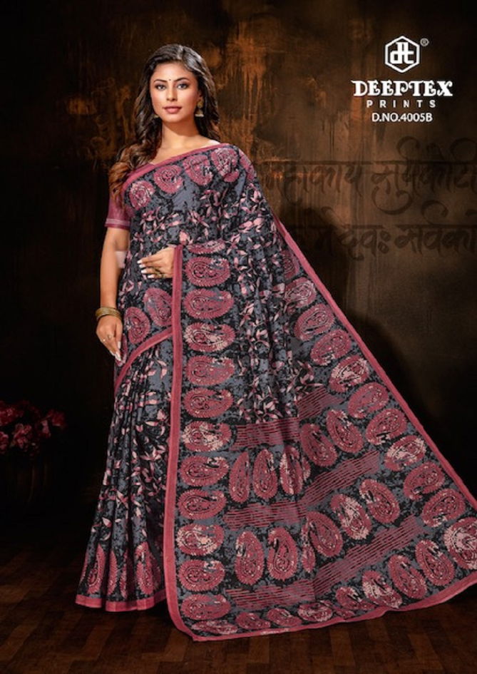 Deeptex Mother Queen 4 Printed Sarees Catalog
